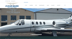 Desktop Screenshot of clearskiesaviationnd.com
